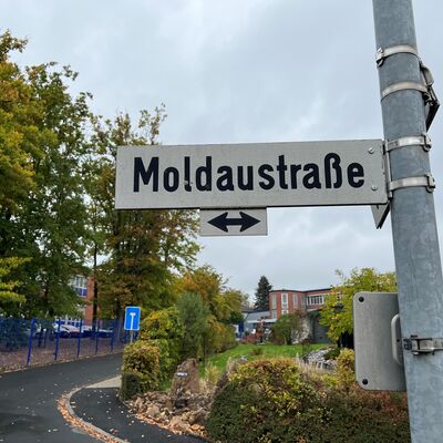 Moldaustraße Straßenschild1